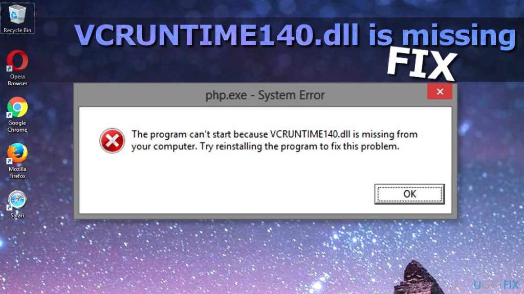 vcruntime140.dll missing
